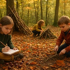 Forest School in September Forest School in September